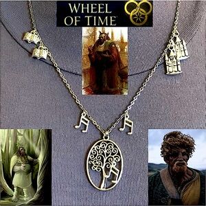 Loial's Necklace Wheel of Time Series Ogier Handmade Character Necklace, Tree